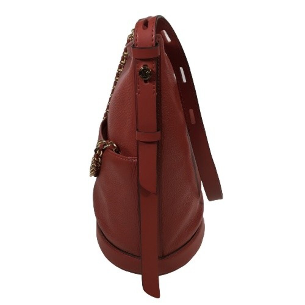 Michael Kors Reese Red Terracotta Pebbled Leather Hobo Shoulder Bag MRP $358 - Picture 6 of 16